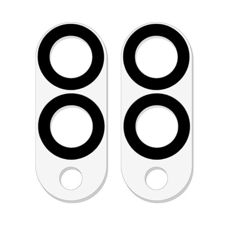 Samsung Galaxy S25 Edge Protective Glass For Camera Lens - 2 Pcs. - Transparent / Black