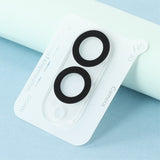 Samsung Galaxy S25 Edge Protective Glass For Camera Lens - 2 Pcs. - Transparent / Black