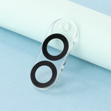 Samsung Galaxy S25 Edge Protective Glass For Camera Lens - 2 Pcs. - Transparent / Black