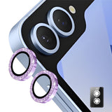 ENKAY Samsung Galaxy Z Flip7 Glitter Camera Lens Protector - Purple