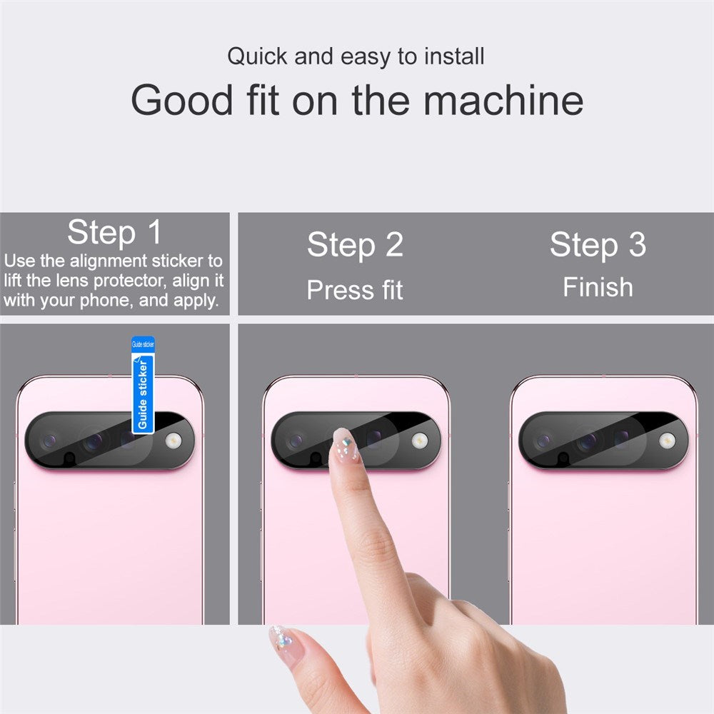 IMAK Google Pixel 10 Camera Lens Protector - Tempered Glass - Black