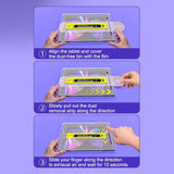 Samsung Galaxy Tab A11+ (Plus) / A9+ (Plus) Screen Protective Glass with Mounting Frame - Transparent