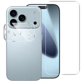 iPhone 17 Pro Max 2-in-1 Protection Set with Tempered Glass Screen Protector & 2 pcs Camera Lens Protection Film - Transparent