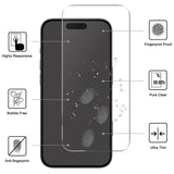 iPhone Air 2-in-1 Protection Set with Tempered Glass Screen Protector & 2 pcs Camera Lens Protection Film - Transparent