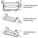 iPhone 15 RURIHAI 2-in-1 Protection Set with Flexible Plastic Case & Screen Protector Glass - Transparent