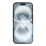 iPhone 16 RURIHAI 2-in-1 Protection Set with Flexible Plastic Case & Screen Protector Glass - Transparent