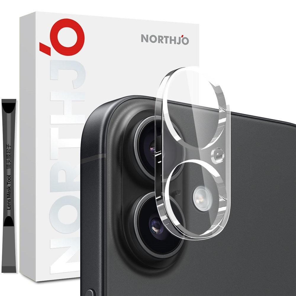 NORTHJO iPhone 17 Tempered Camera Lens Glass - Transparent
