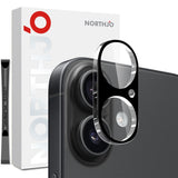 NORTHJO iPhone 17 Tempered Camera Lens Glass - Black