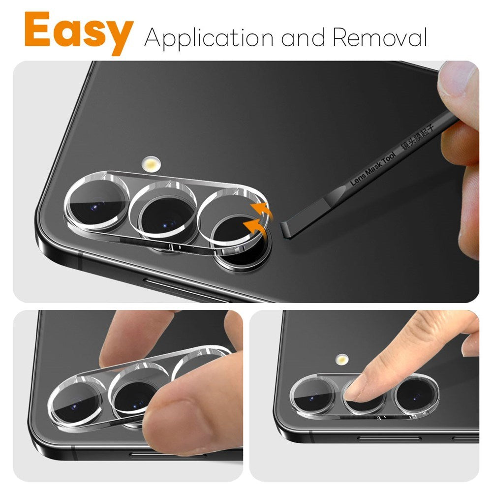 NORTHJO Samsung Galaxy S25 FE Tempered Camera Lens Glass - Transparent