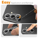 NORTHJO Samsung Galaxy S25 FE Tempered Camera Lens Glass - Transparent