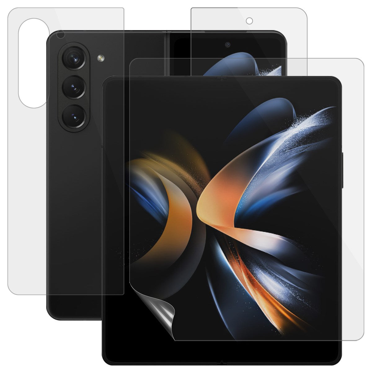 Samsung Galaxy Z Fold7 3-in-1 Screen Protector Set – Transparent