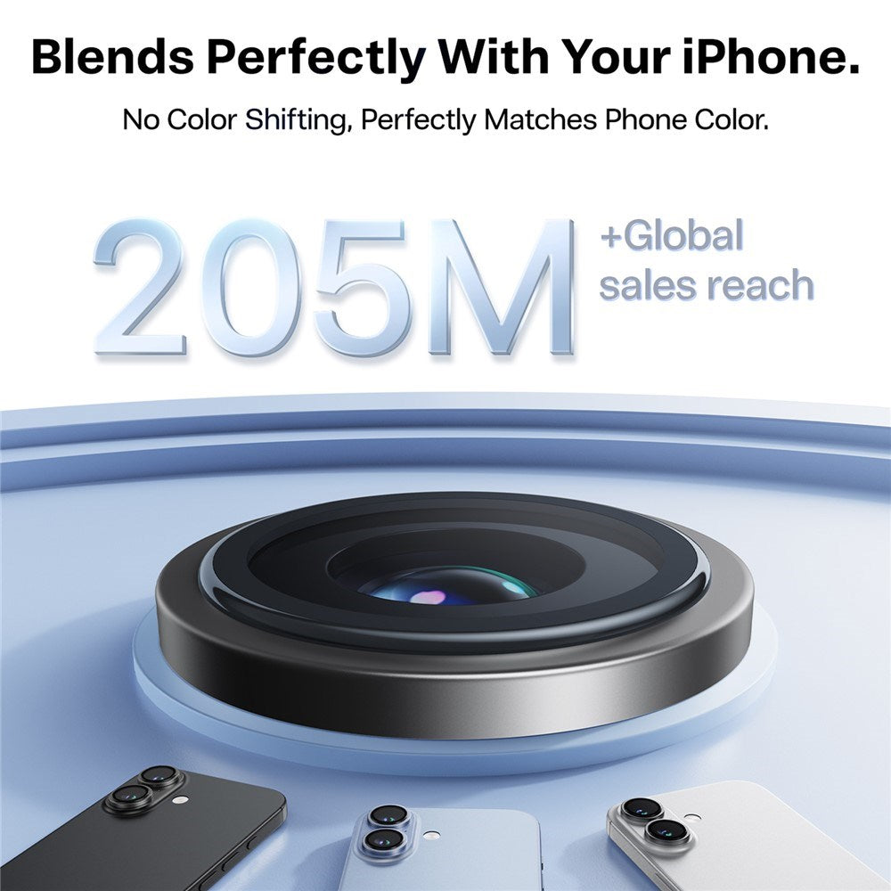 TORRAS iPhone 17 LensGuard Camera Lens Protector Glass - Black