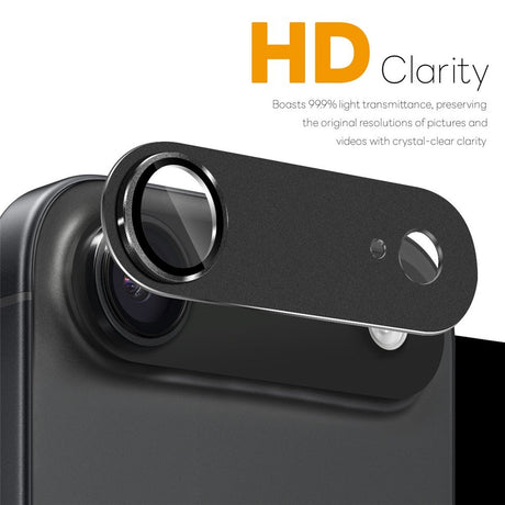 NORTHJO iPhone Air Camera Lens Protector - Matte Metal & Glass - Black