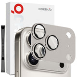 NORTHJO iPhone 17 Pro Camera Lens Protector - Matte Metal & Glass - Grey
