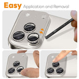 NORTHJO iPhone 17 Pro Camera Lens Protector - Matte Metal & Glass - Grey