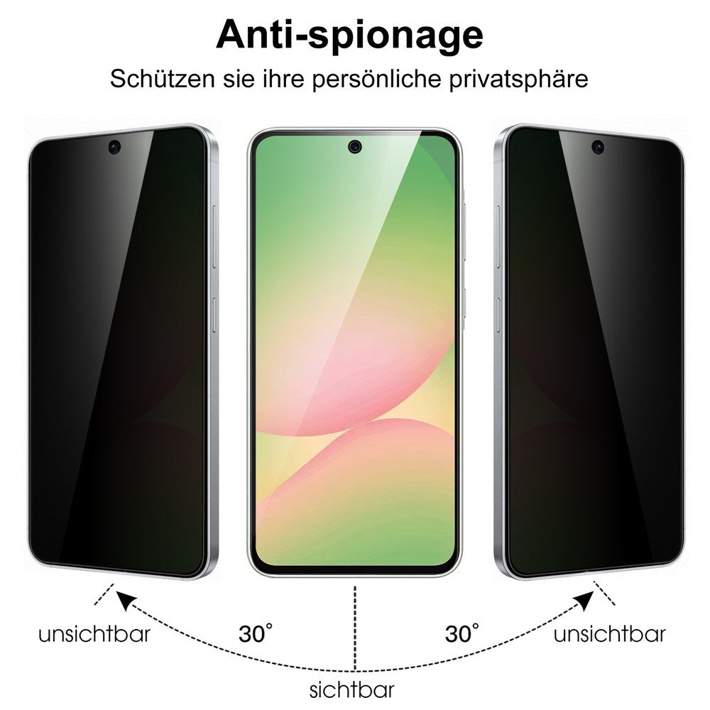 Samsung Galaxy A57 Tempered Glass Screen Protector - Privacy - Transparent