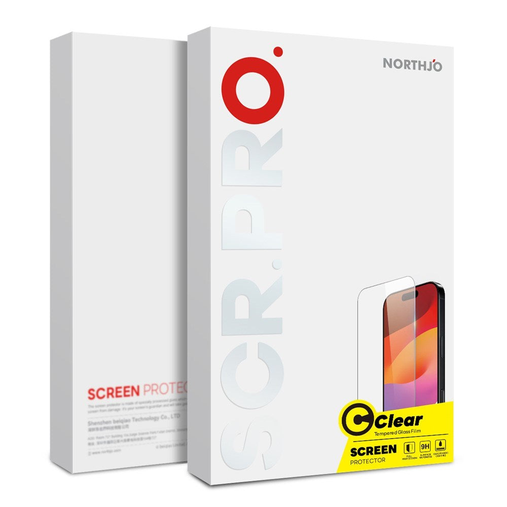 Samsung Galaxy A57 NORTHJO Tempered Glass Screen Protector - Transparent