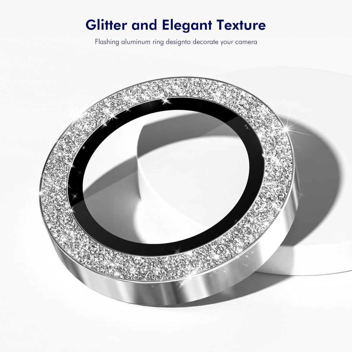 Samsung Galaxy A37 / A57 ENKAY Glitter Camera Lens Protector - Silver
