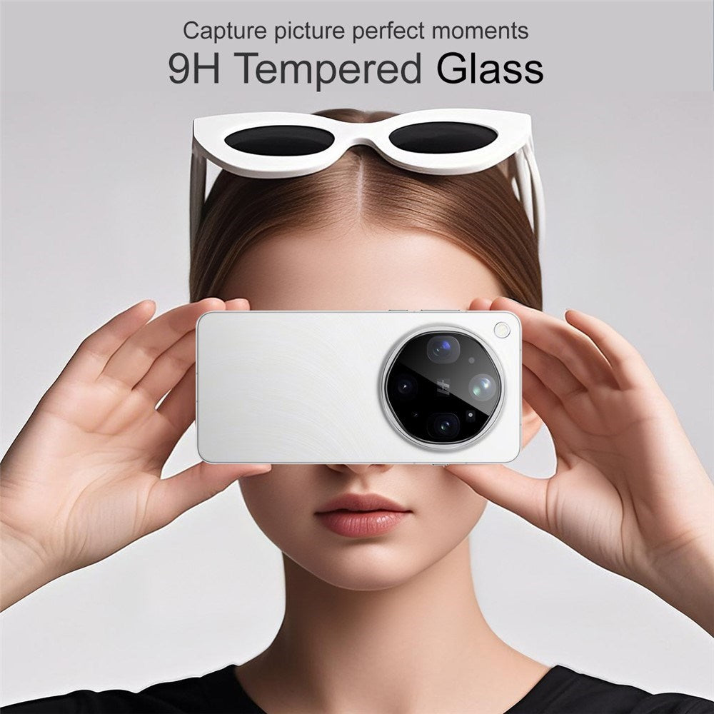 OPPO Find X9 Pro Ultra IMAK Camera Lens Protective Glass - Transparent / Black