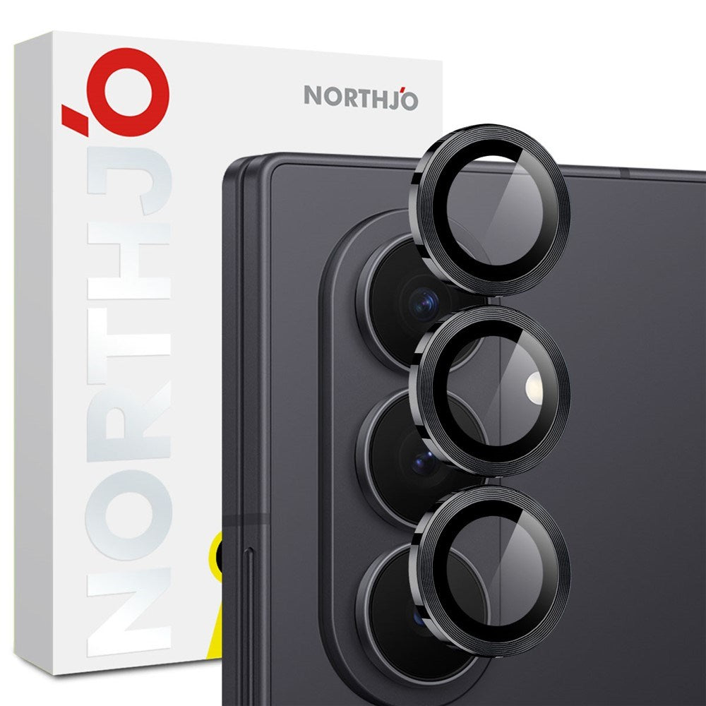 Samsung Galaxy Z Fold8 Ultra NORTHJO Camera Lens Protector - Metal & Glass - Black