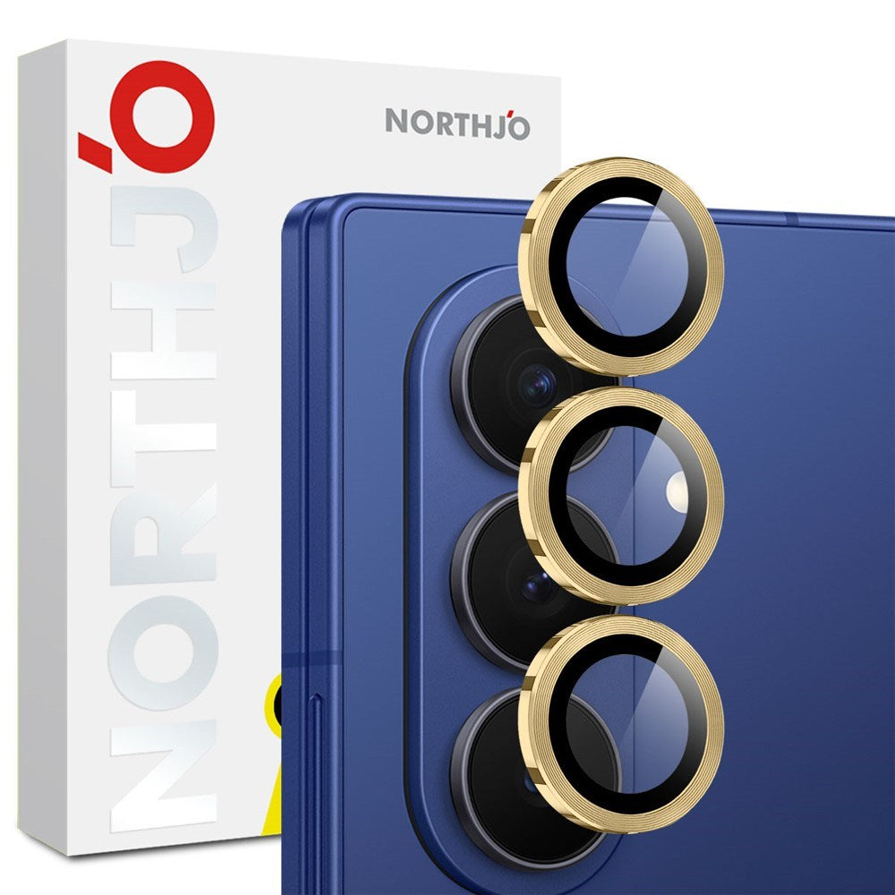 Samsung Galaxy Z Fold8 Ultra NORTHJO Camera Lens Protector - Metal & Glass - Gold