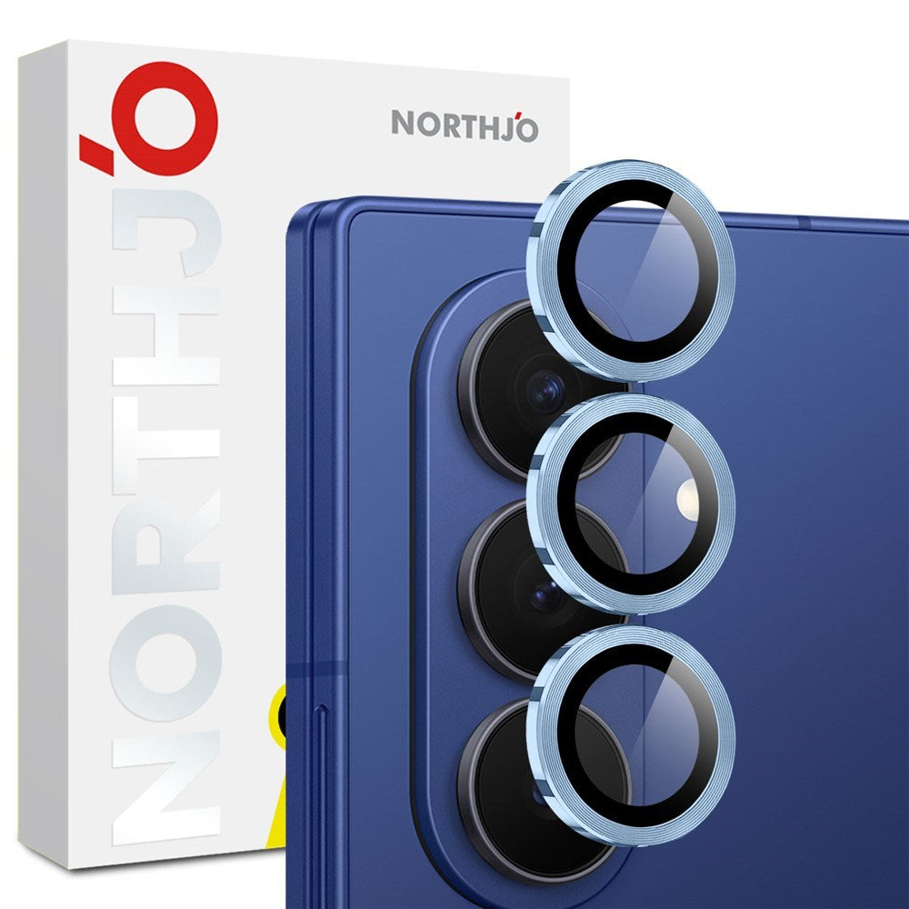 Samsung Galaxy Z Fold8 Ultra NORTHJO Camera Lens Protector - Metal & Glass - Blue