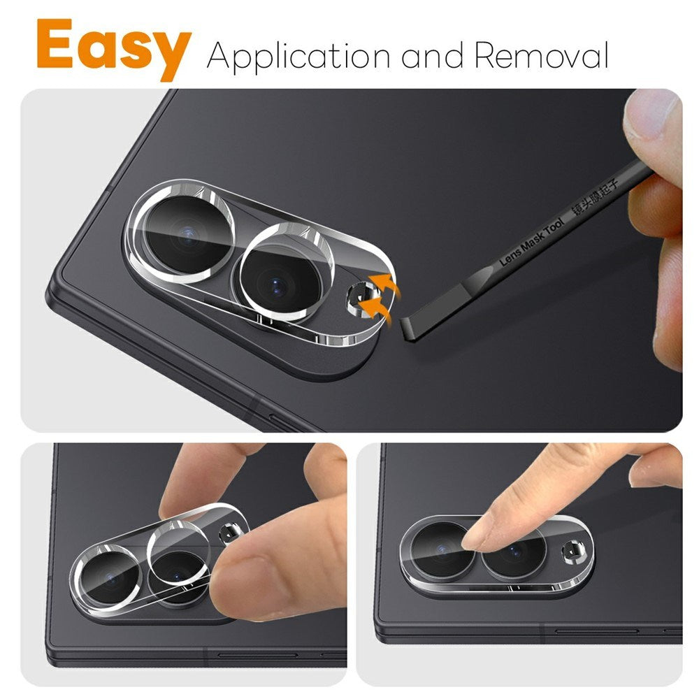 Samsung Galaxy Z Fold8 NORTHJO Tempered Camera Lens Protector Glass - Transparent