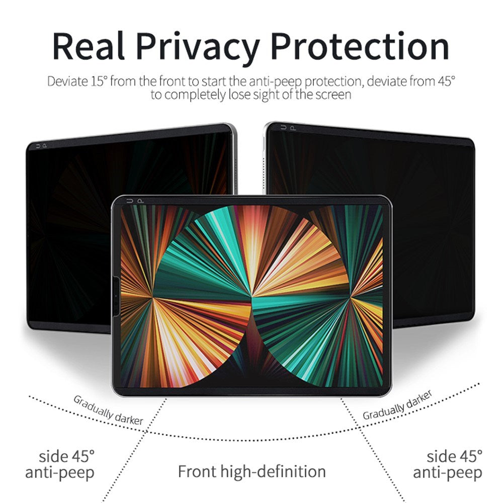 iPhone Fold Matte Screen Protector Film - Privacy Function  - Transparent