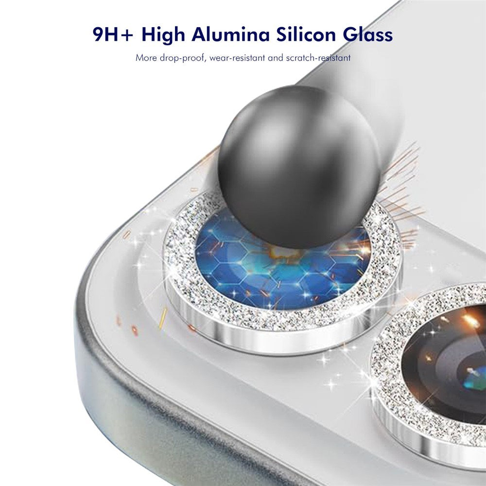 Samsung Galaxy Z Fold8 ENKAY Glitter Camera Lens Protector - Silver