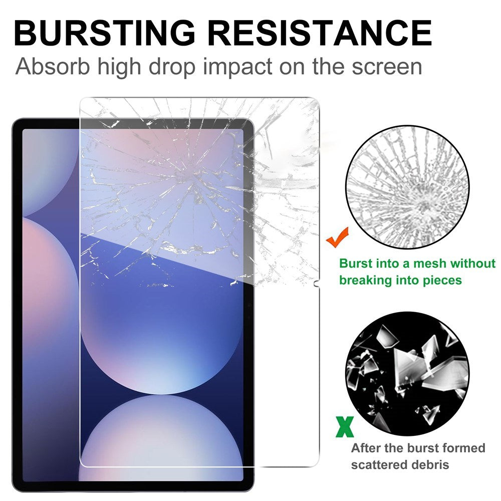 Samsung Galaxy Tab S12+ (Plus) WANLONFENG Tempered 2.5D Glass - Screen Protection - Transparent