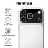 iPhone 18 Pro Max Tempered Camera Lens Protection Glass - Black