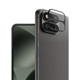 Google Pixel 11 Pro Fold IMAK Camera Protective Glass with Metal Edge - Transparent / Black Edge
