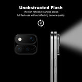 Google Pixel 11 Pro Fold IMAK Camera Protective Glass with Metal Edge - Transparent / Black Edge