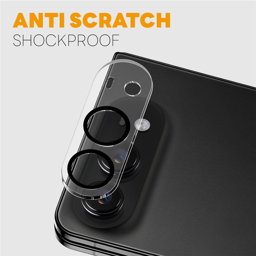 iPhone Fold NORTHJO Tempered Camera Lens Glass - 2 Pcs. - Transparent / Black