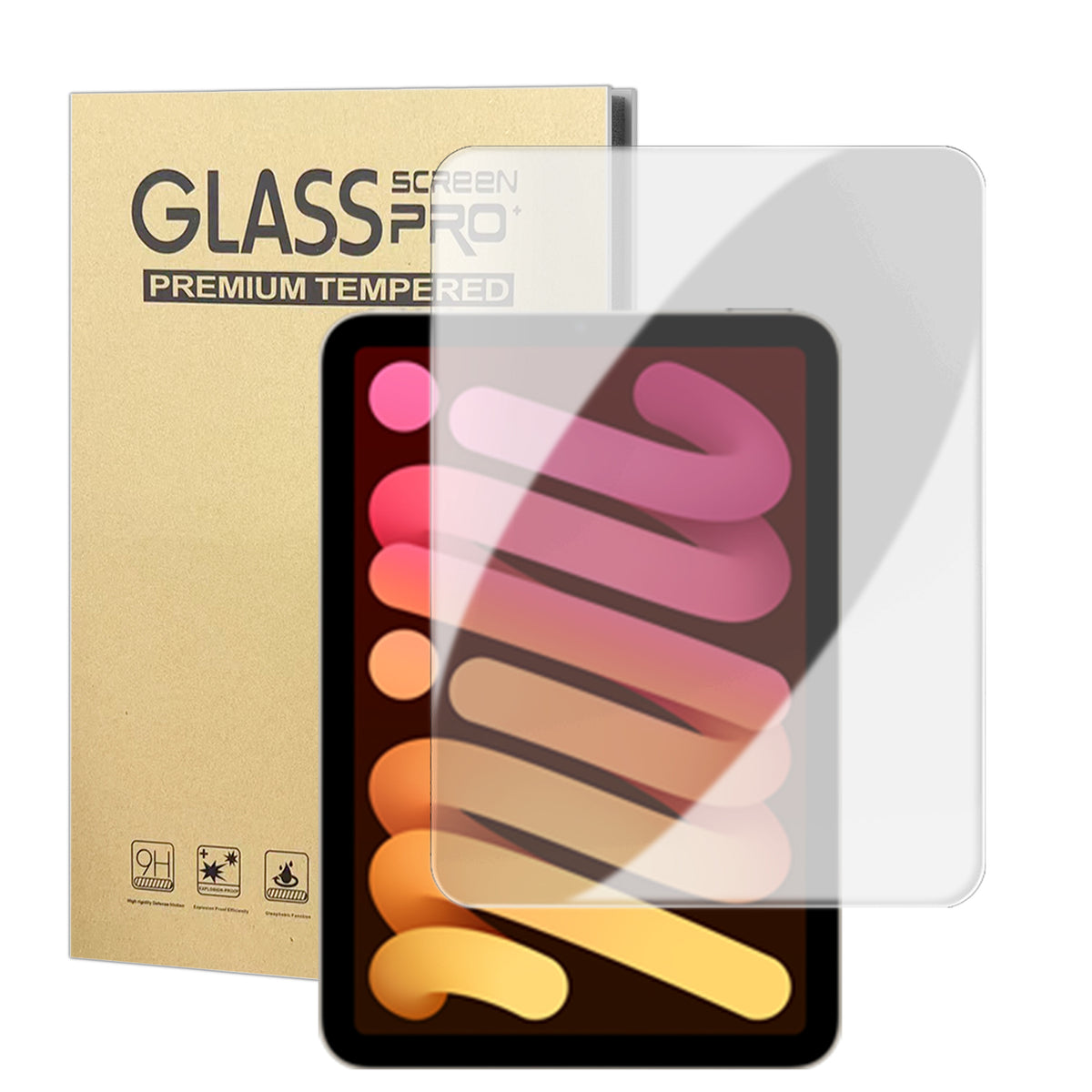 iPad Mini (2026) 8th Gen. Tempered Glass Screen Protector - Transparent
