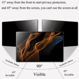 Samsung Galaxy Tab A9 Tempered Glass Screen Protector - Privacy Function - Transparent