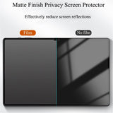 Samsung Galaxy Tab A11+ (Plus) / A9+ (Plus) Tempered Glass Screen Protector - Privacy Function - Transparent