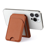 EIDERWOOD Magnetic Card Holder for 3 Cards with Stand Function - MagSafe Compatible - Black