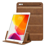 iPad 9.7 / 10.2 / 10.5 / 11" (19cm x 26cm x 7mm) Leather Shockproof Tablet Sleeve - Light Brown