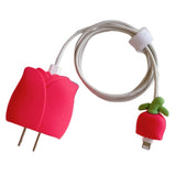 Silicone Protector for Apple 18W / 20W Charge - Tulip - Red