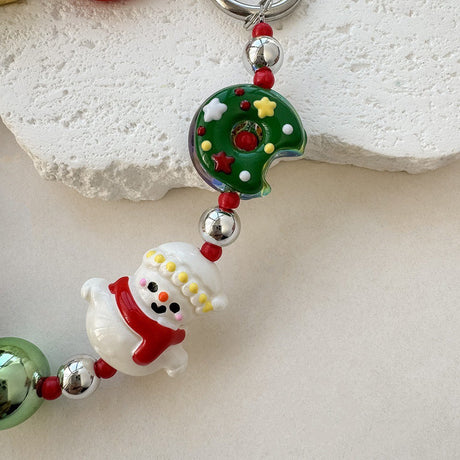 30cm Wrist Strap with Carabiner - Christmas Theme