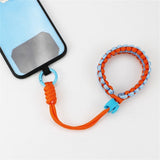 Adjustable Wrist Strap for Mobile - Braided Polyester - Green / Yellow