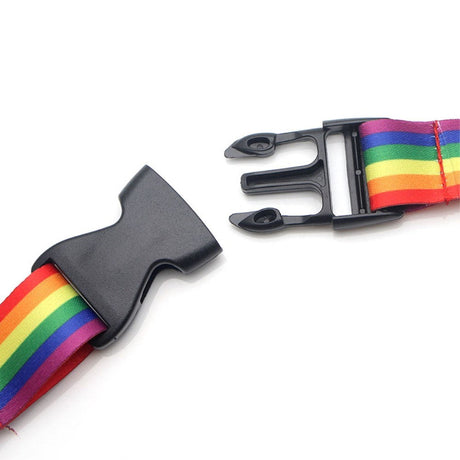 Key Hanger with strap and Carabiner Lock - Rainbow