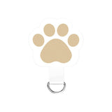 Cat Paw Insert Plate for Phone Strap - White