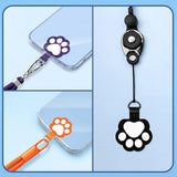 Cat Paw Insert Plate for Phone Strap - Orange