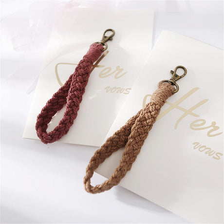 Key Lanyard / Wrist Strap 18cm - Textile - Red