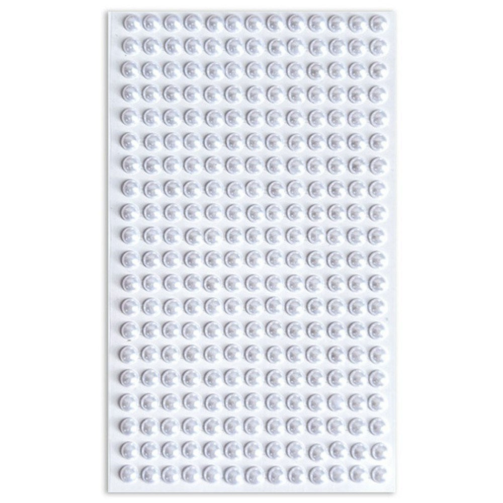 Decorative 3D Stickers for Phone & Crafting - 142 pcs. - Small White Pearls