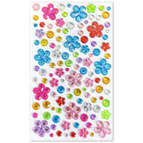 Decorative 3D Stickers for Phone & Crafting - 142 pcs. - Flowers