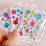 Self-Adhesive 3D Stickers - Multicolored - Round