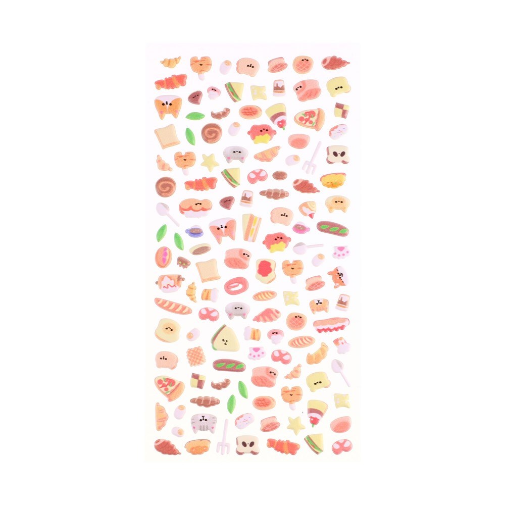 Mini 3D Bubble Foam Stickers for Phone & Camera Section - Mixed Food